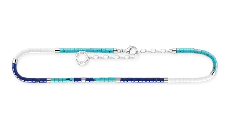 Thomas Sabo with blue stones anklet AK0038-775-7-L27V