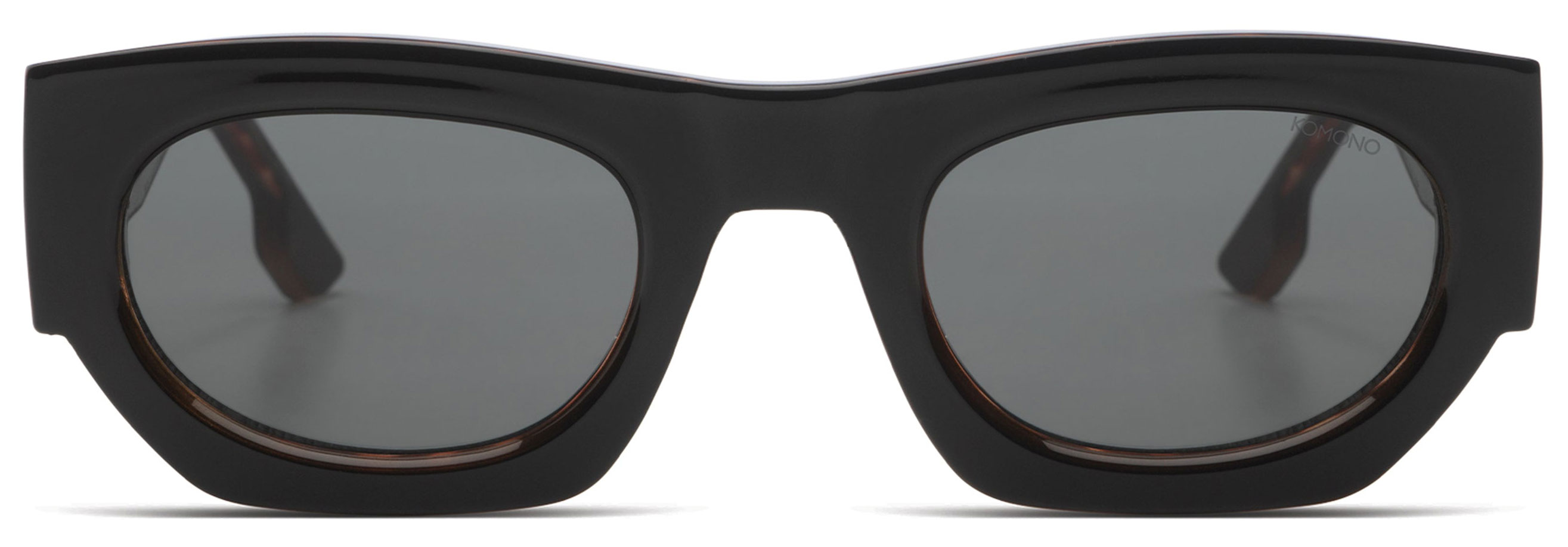 KOMONO Alpha Black tortoise sunglasses