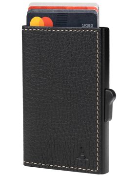 Aarni aluminum card case black