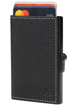 Aarni aluminum card case black