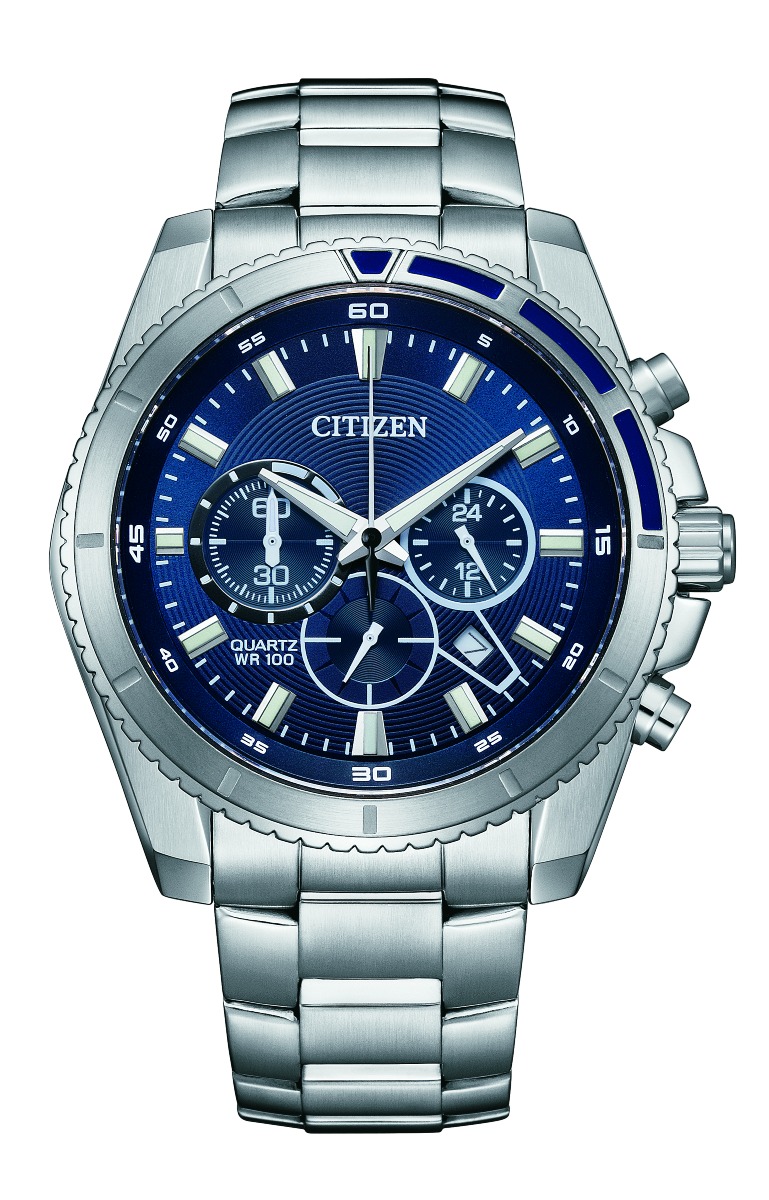 NWT Citizen Chronograph Quartz Blue Dial Men\'s Watch Citizen Men main image 4