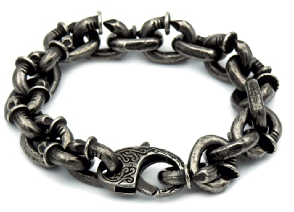 Rocks Steel anchor bracelet naulaprofiili 24cm ANK.S.17-24