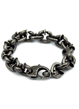 Rocks Steel anchor bracelet naulaprofiili 24cm ANK.S.17-24
