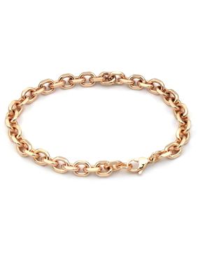 Rocks Steel rose gold colored anchor bracelet 20cm ANK.S.R.7-20