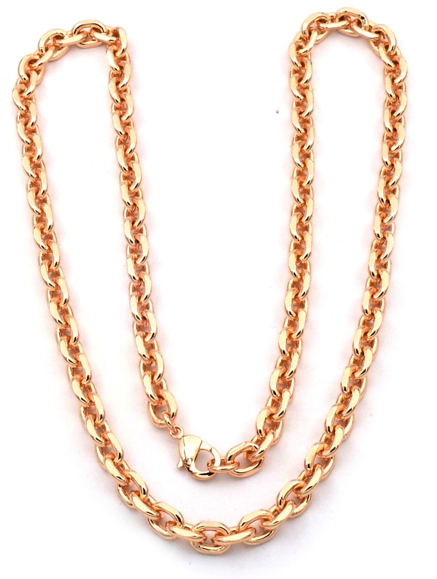 Rocks Steel rose gold colored achor necklace 60cm ANK.S.R.7/60