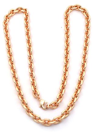 Rocks Steel rose gold colored achor necklace 60cm ANK.S.R.7/60
