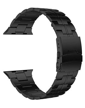 Tiera Apple Watch Classic black titamium strap