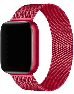 Tiera Apple Watch steel Bracelet red