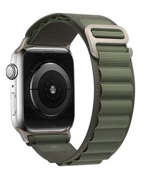 Tiera Apple Watch Green Alpine Textile Strap