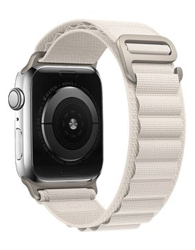 Tiera Apple Watch White Alpine Textile Strap