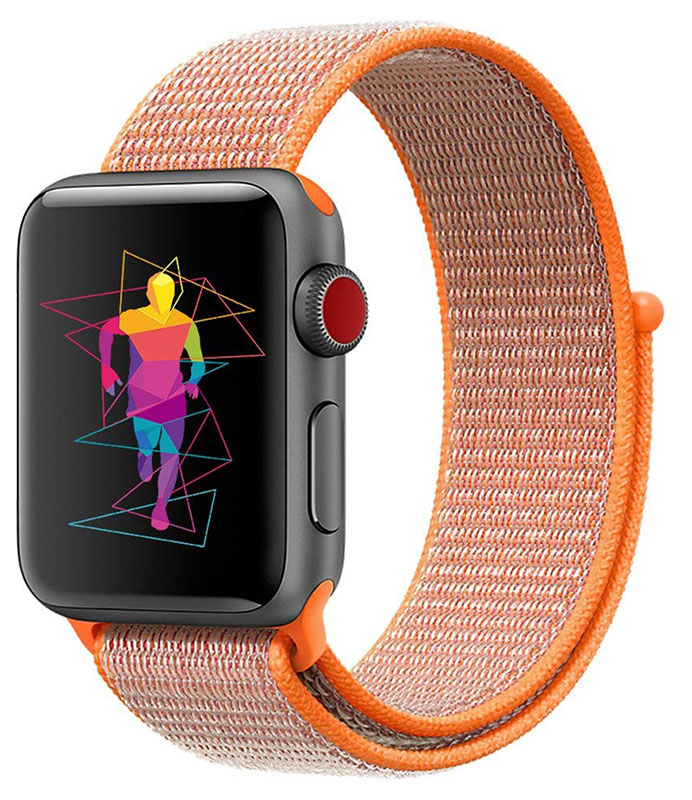 Neon orange sales apple watch band