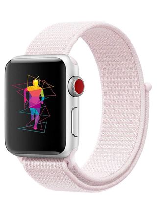 Tiera Apple Watch nylon strap baby pink