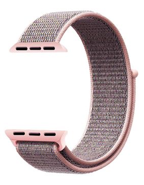 Tiera Apple Watch nylon strap grey/rosa