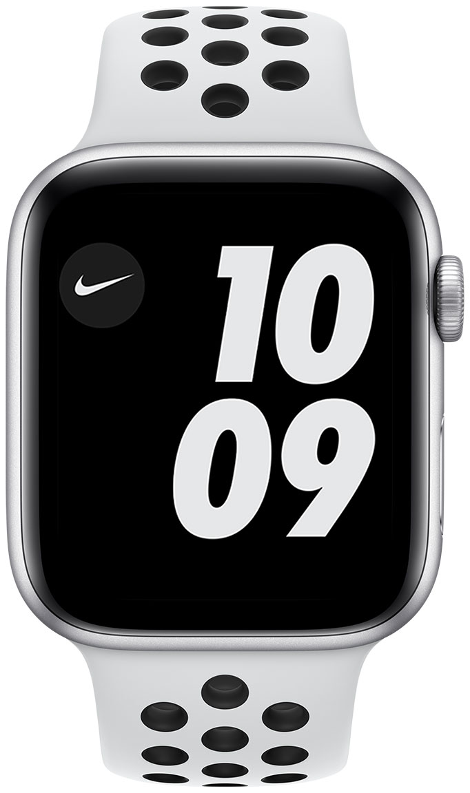 Apple Watch Nike SE GPS Silver Aluminium Case 44 mm with Pure Platinum/Black Nike Sport Band MYYH2KS/A - watchesonline.com Apple Watch Nike SE GPS Silver Aluminium Case 44 mm with Pure Platinum/Black Nike Sport Band MYYH2KS/A - watchesonline.com