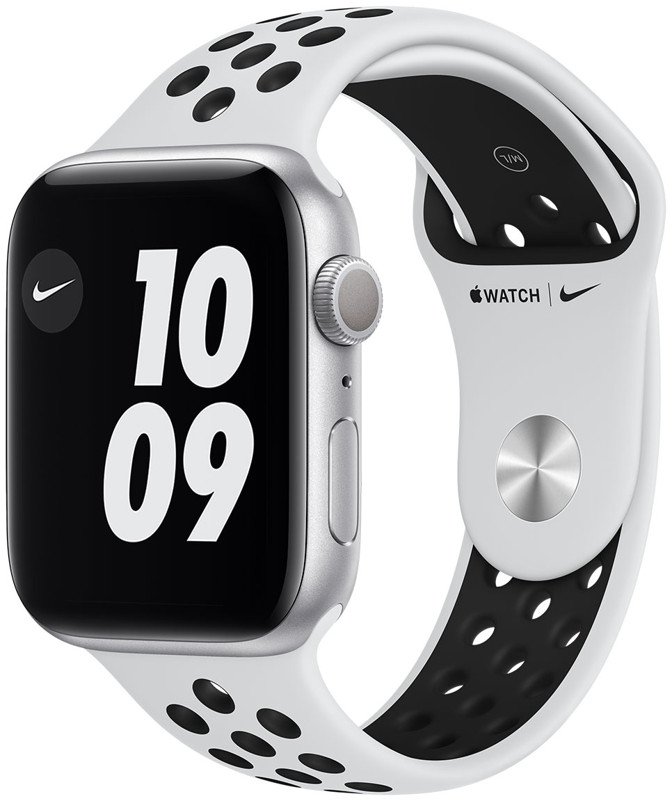Apple Watch Nike Series 6 GPS Silver Aluminium Case 44 mm with  