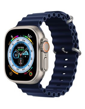 Tiera Apple Watch Blue Ocean Silicone Strap
