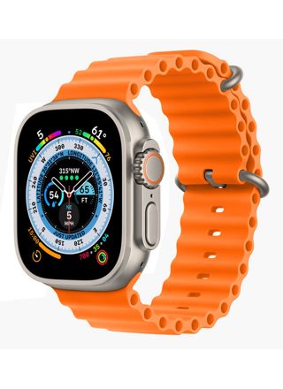 Tiera Apple Watch Orange Ocean Silicone Strap