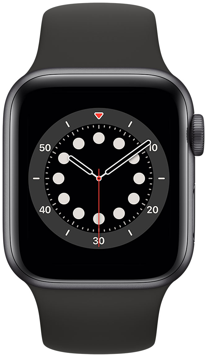 Space gray aluminum sales black sport band