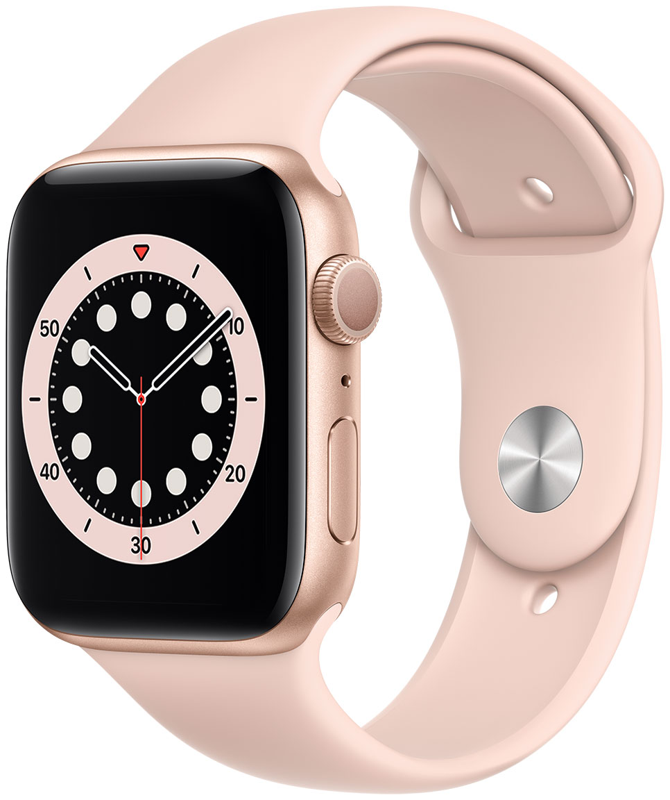 Apple Watch Series 6 GPS Gold Aluminium Case 44 mm with Pink Sand Sport Band M00E3KS A watchesonline