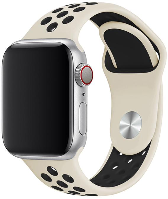 Tiera Apple Watch silicone strap white/black 38/40/41mm