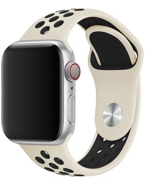 Tiera Apple Watch silicone strap white/black