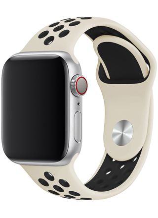 Tiera Apple Watch silicone strap white/black