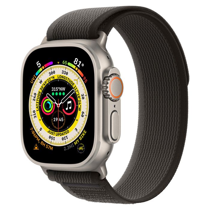Apple Watch Ultra GPS Cellular Titanium Case 49 mm Black/Gray