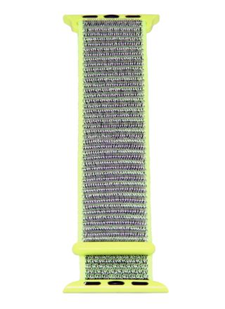 Green textile strap for Apple Watch 42/44/45/49 mm