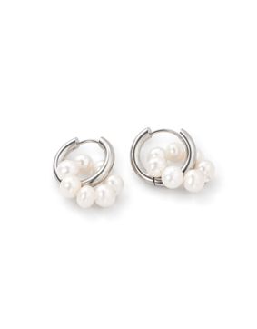 Madoww Aqua Circle pearl earrings