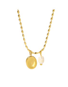 Madoww Aqua gold-plated necklace with pearl