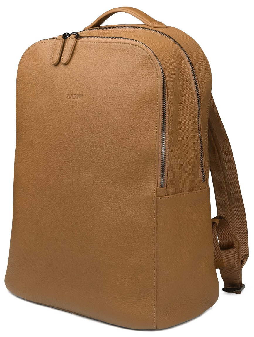 Aarni Athos moose leather backpack cognac