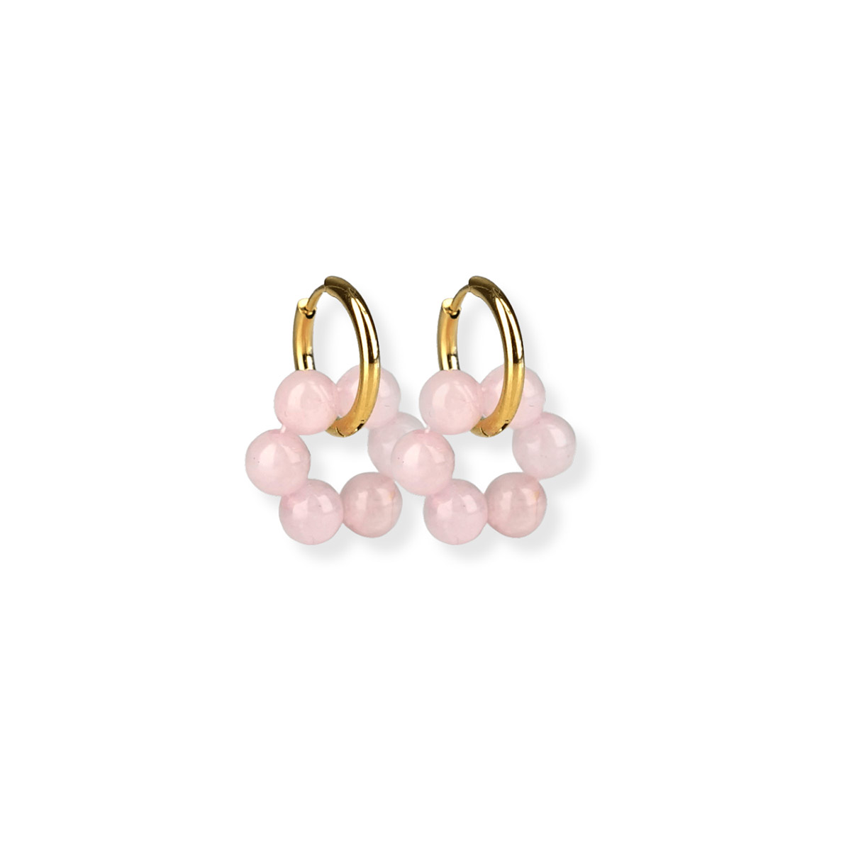 Madoww Aura Circle Pink Blossom earrings