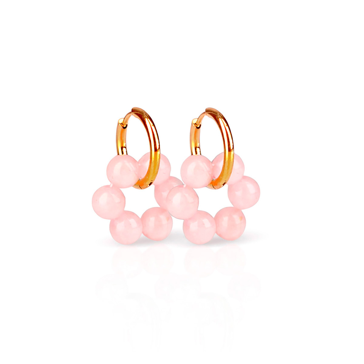 Madoww Aura Circle Pink Blossom earrings