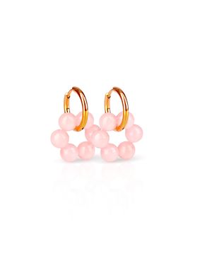 Madoww Aura Circle Pink Blossom earrings