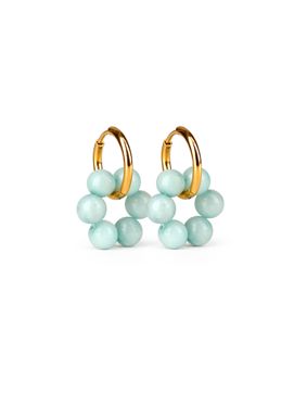 Madoww Aura Circle Blue Mist earrings