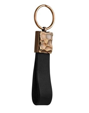 Lempikoru Carve bronze-leather key ring 90 522 22 001