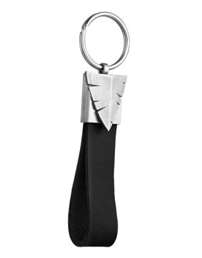 Lempikoru Hunter silver-leather key ring 90 509 42 001