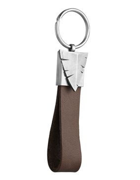 Lempikoru Hunter silver-leather key ring 90 509 42 002