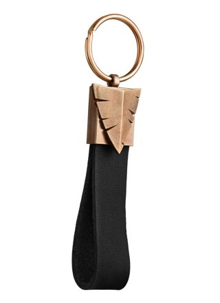 Lempikoru Hunter bronze-leather key ring 90 509 22 001
