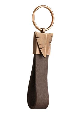 Lempikoru Hunter bronze-leather key ring 90 509 22 002