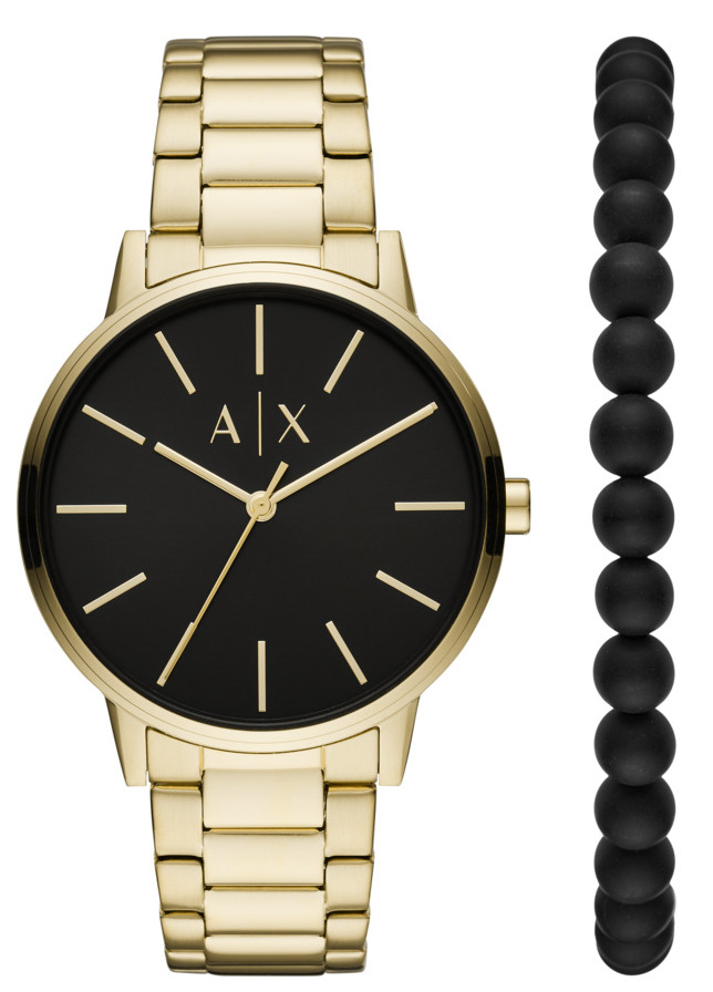 Armani exchange watch gold and silver 2025