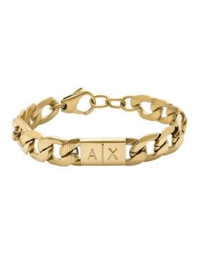 Armani Exchange gold colored curb bracelet AXG0078710