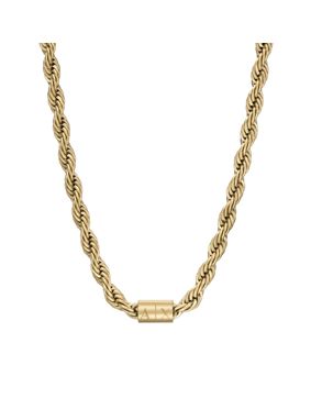 Armani Exchange Icon gold-colored cordell necklace AXG0126710