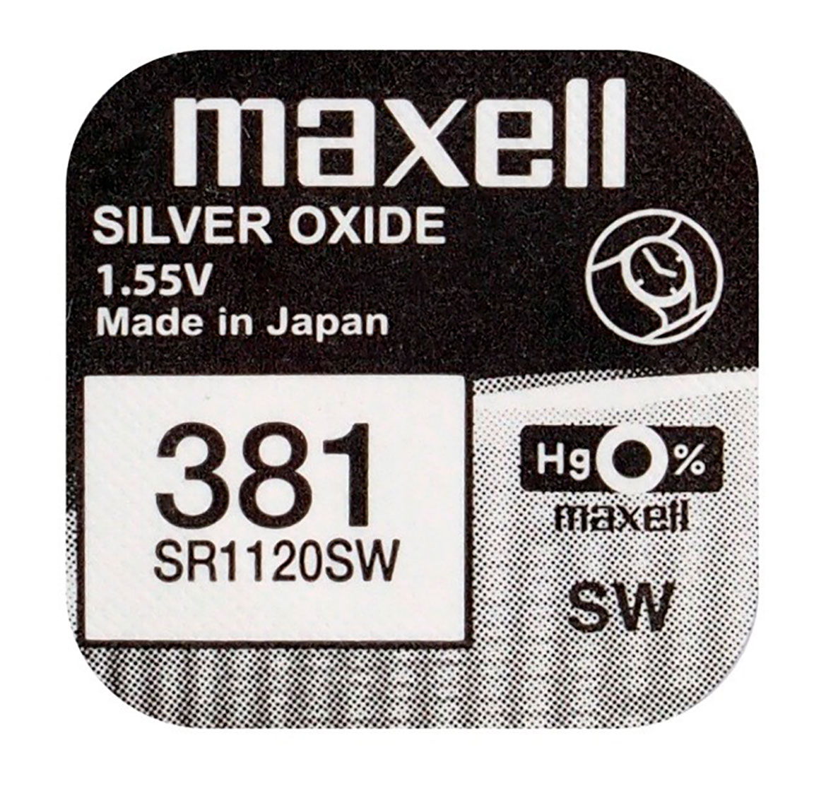 Maxell SR1120SW silver oxide battery 381
