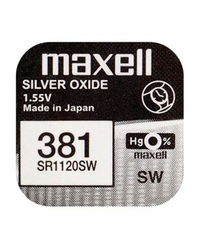 Maxell SR1120SW silver oxide battery 381