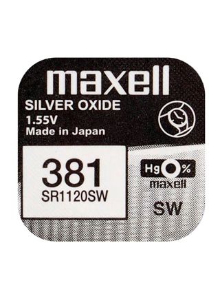 Maxell SR1120SW silver oxide battery 381