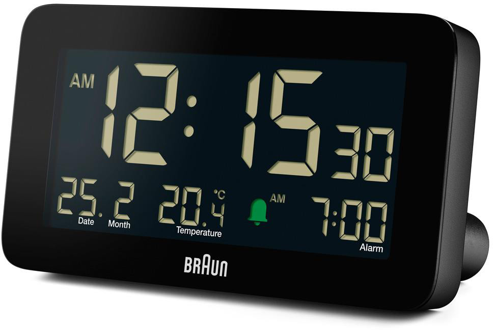 Braun voice activated travel alarm clock BNC004GYGY watchesonline