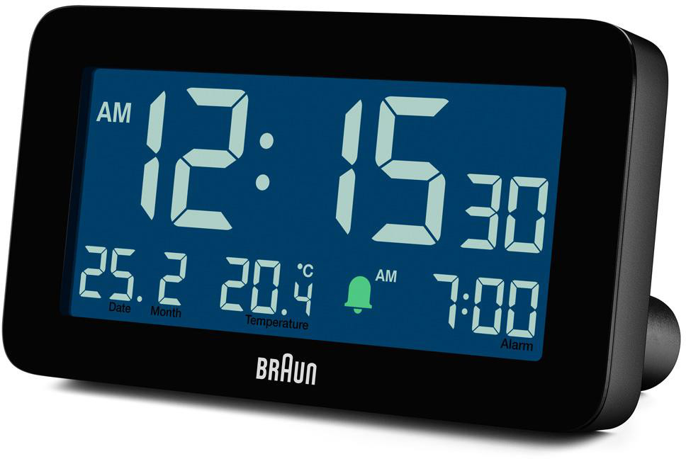 BC10 Braun Digital Alarm Clock - Black