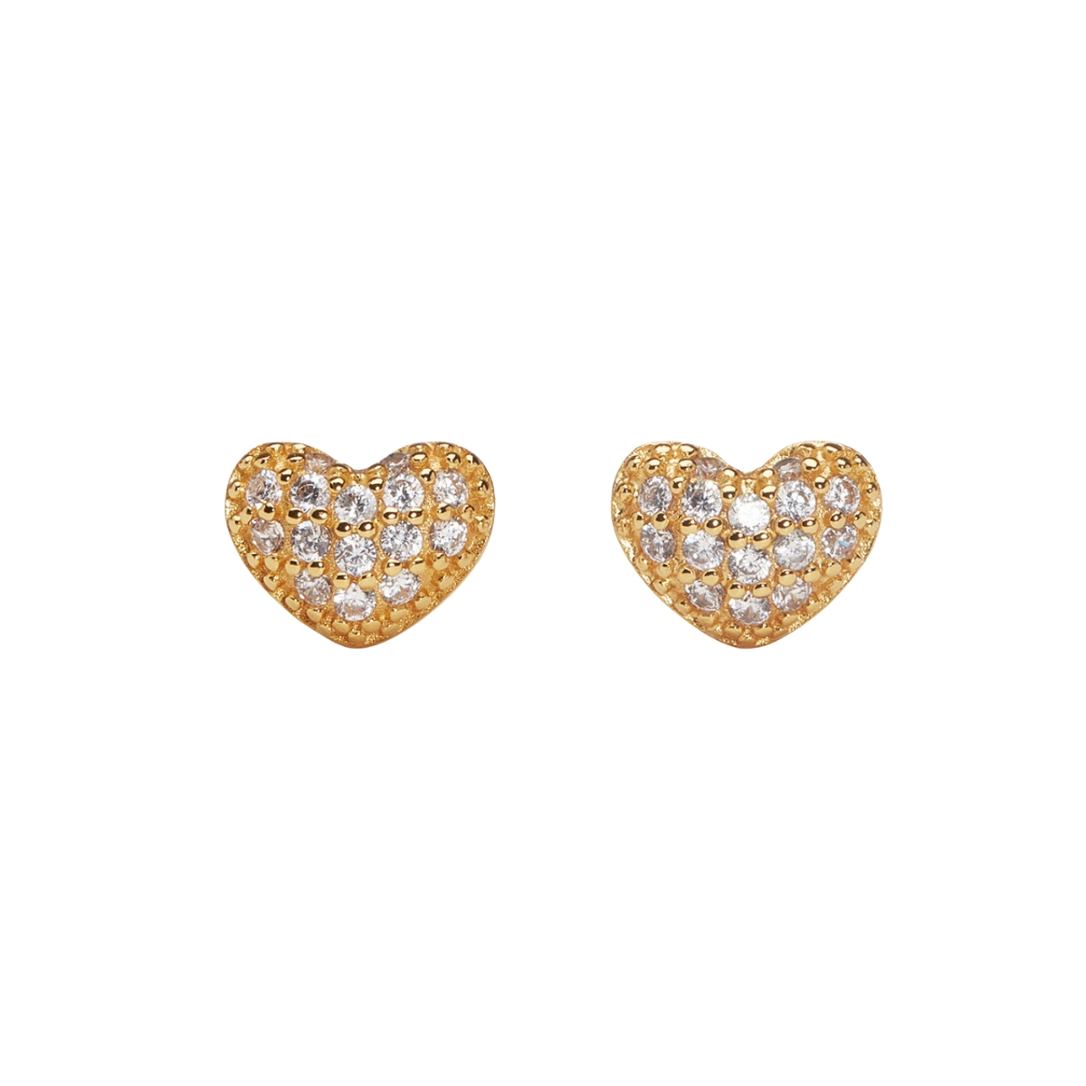 Sparv Be mine earrings gold plated 1680101
