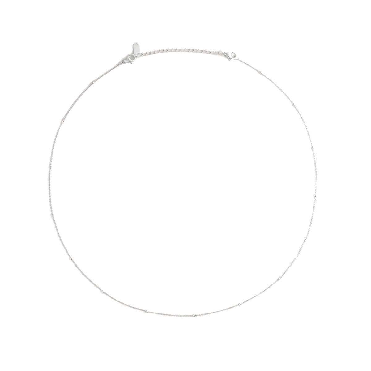 Mockberg Beaded Chain steel necklace